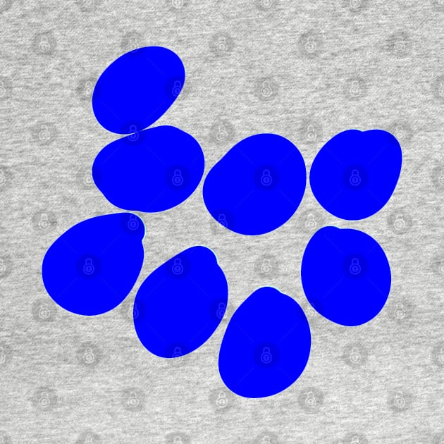 blue dots shape design by creatilory